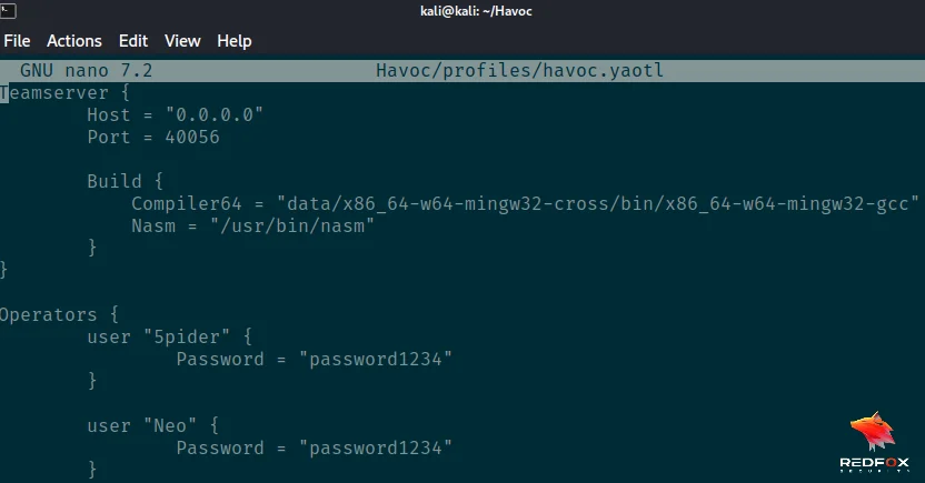 Havoc C2 Framework - Redfox Security - Pen Testing Services